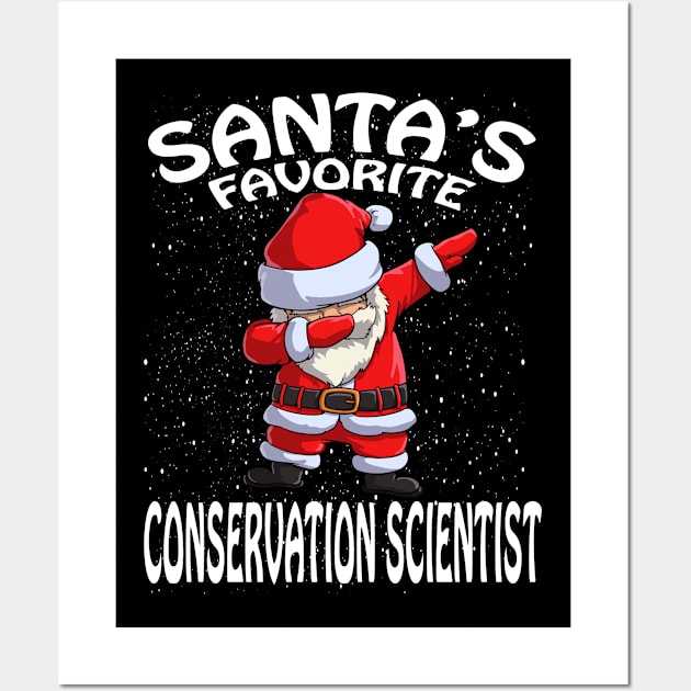 Santas Favorite Conservation Scientist Christmas Wall Art by intelus